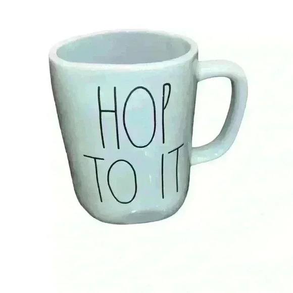 NWT Rae Dunn HOP TO IT Mug - Ceramic - very rare! - Picture 1 of 6